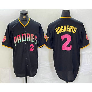 San Diego Padres #2 Xander Bogaerts Black Jermy Player Number Fashion Jersey