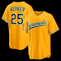 Oakland Athletics #25 Brent Rooker Gold Jermy Alternate Stadium Jersey