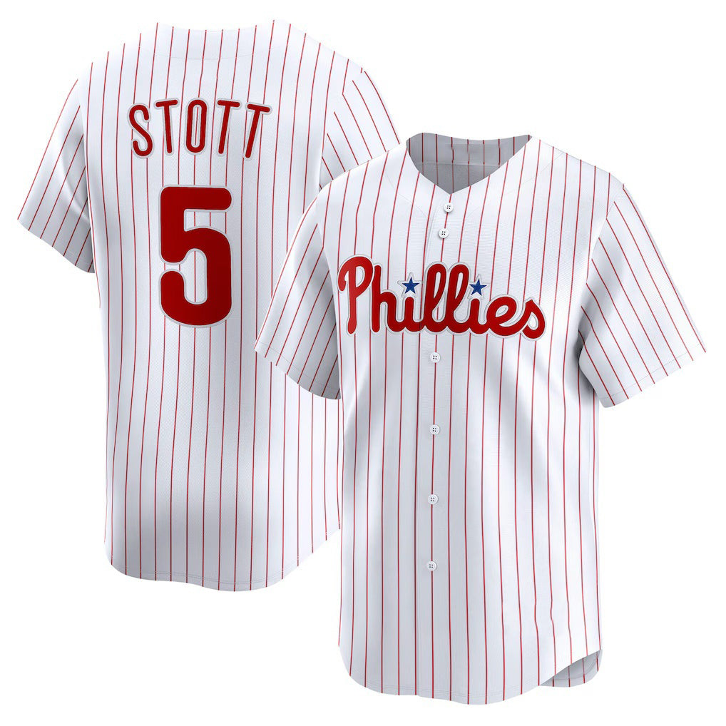 Philadelphia Phillies #5 Bryson Stott White Jermy Home Limited Player Jersey