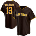San Diego Padres #13 Manny Machado Brown Jermy Alternate Replica Player Jersey