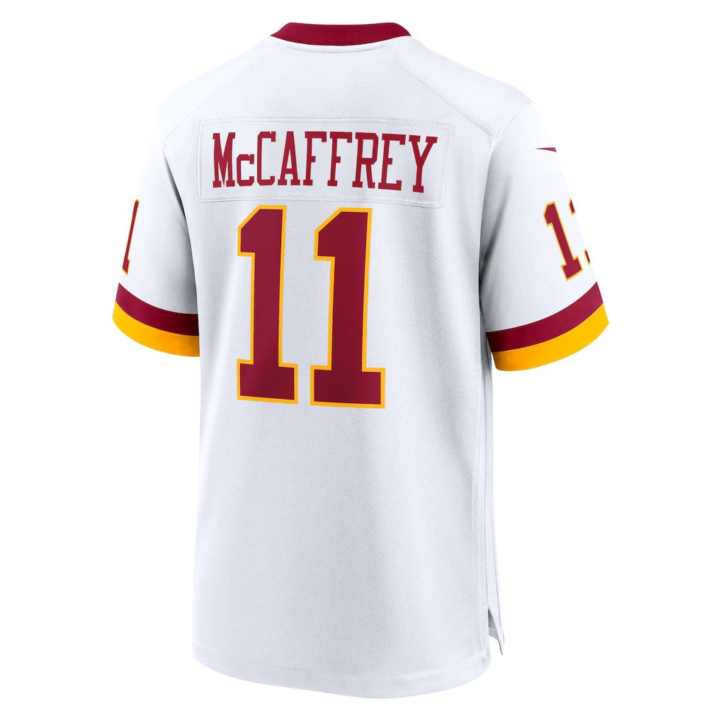 W.Commanders #11 Luke McCaffrey White Jermy Game Jersey