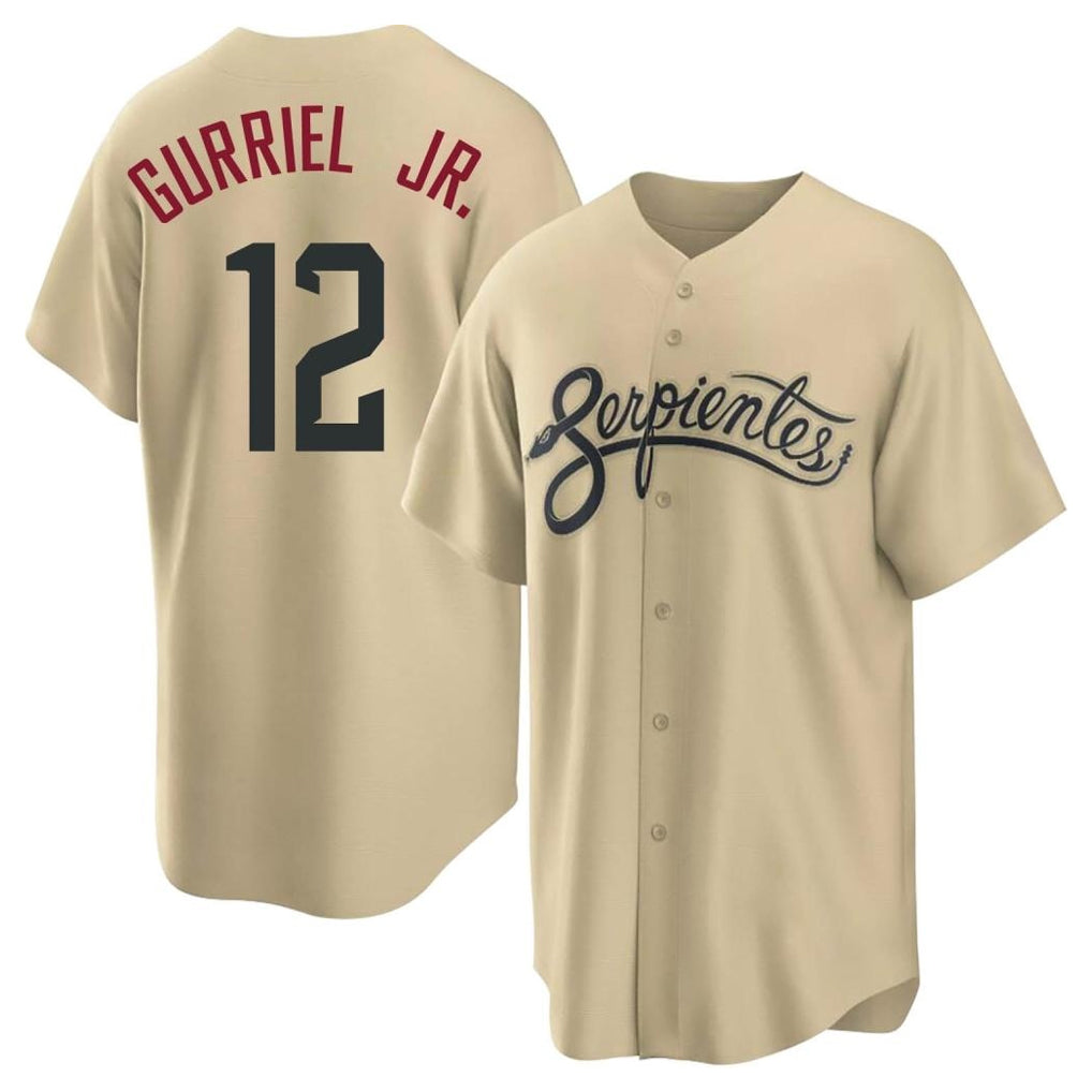 Arizona Diamondbacks #12 Lourdes Gurriel Jr Player Tan Jermy City Connect Home Game Stitched Jerseys