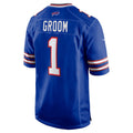 B.Bills Number #1 Groom Royal Jermy Game Jersey