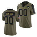 Custom W.Football Team Olive Jermy ACTIVE PLAYER 2021 Salute To Service Limited Stitched Jersey