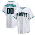 Custom Arizona Diamondbacks White Jermy Cool Base Stitched Jersey