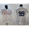 New York Yankees #99 Aaron Judge White Jermy Bronx Graffiti Vapor Limited Stitched Jersey