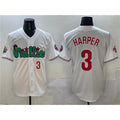 Philadelphia Phillies #3 Bryce Harper White Jermy Phanatic Limited Stitched Jersey