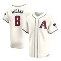 Arizona Diamondbacks #8 James McCann Player Cream Jermy Limited Home Game Stitched Jerseys
