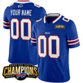 Custom B.Bills Active Player Blue Jermy 2023 F.U.S.E. AFC East Champions Ptach Stitched Jersey
