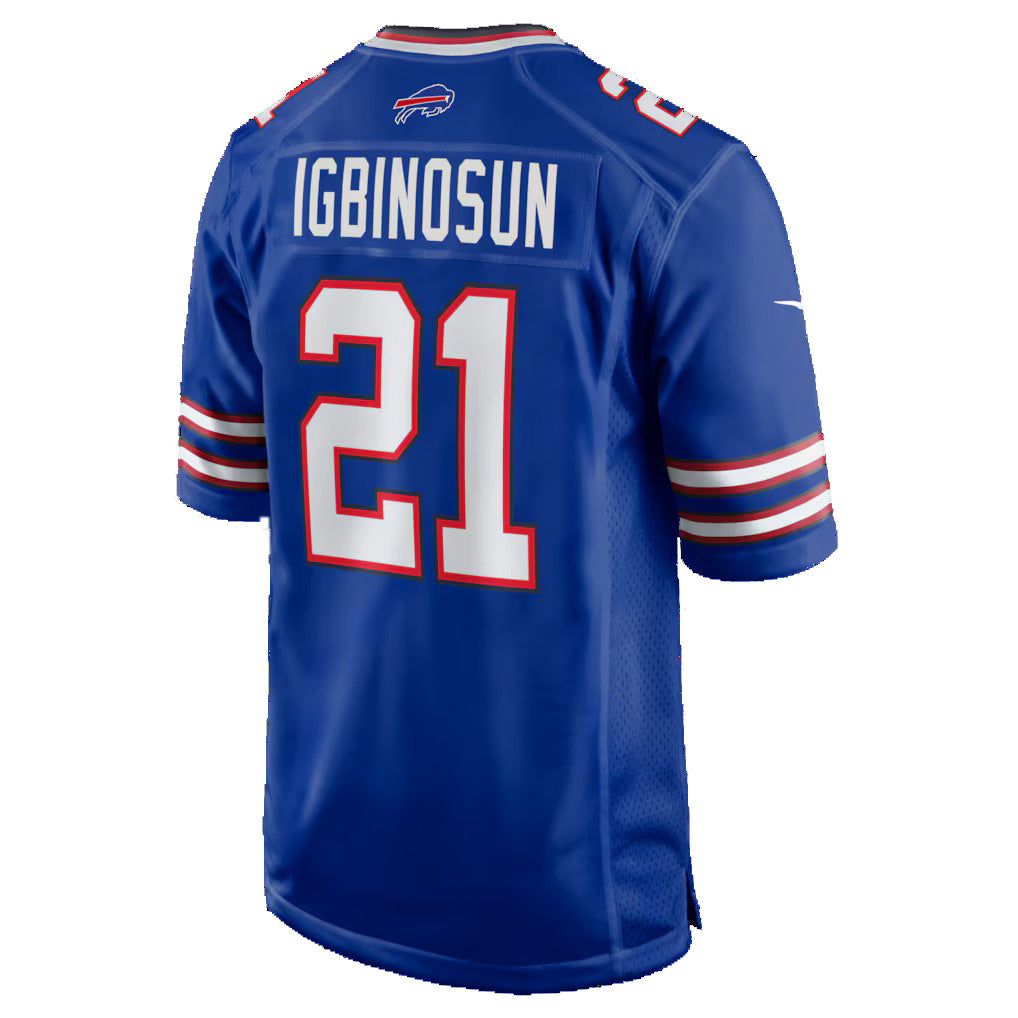 B.Bills #21 Davison Igbinosun Royal Jermy Team Game Jersey