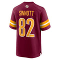 W.Commanders #82 Ben Sinnott Burgundy Jermy Game Jersey