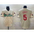 Philadelphia Phillies #5 Bryson Stott Cream Jermy Phanatic Limited Stitched Jersey