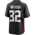A.Falcons #32 Jamal Anderson Black Jermy Game Retired Player Jersey