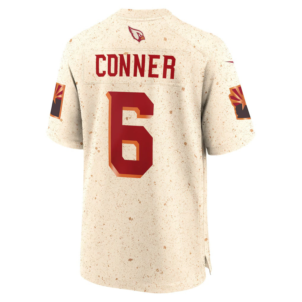 A.Cardinals #6 James Conner Natural Jermy 2025 Rivalries Collection Game Jersey