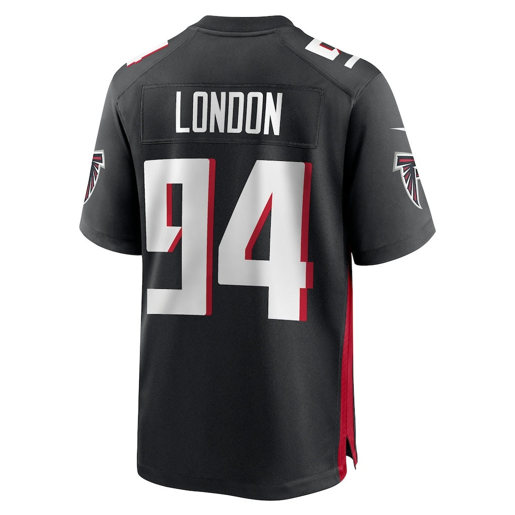 A.Falcons #94 LaCale London Black Jermy Team Game Jersey
