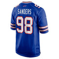B.Bills #98 T.J. Sanders Royal Jermy Team Game Jersey