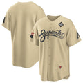 Arizona Diamondbacks Blank Gold Jermy 2023 World Series City Connect Cool Base Stitched Jersey