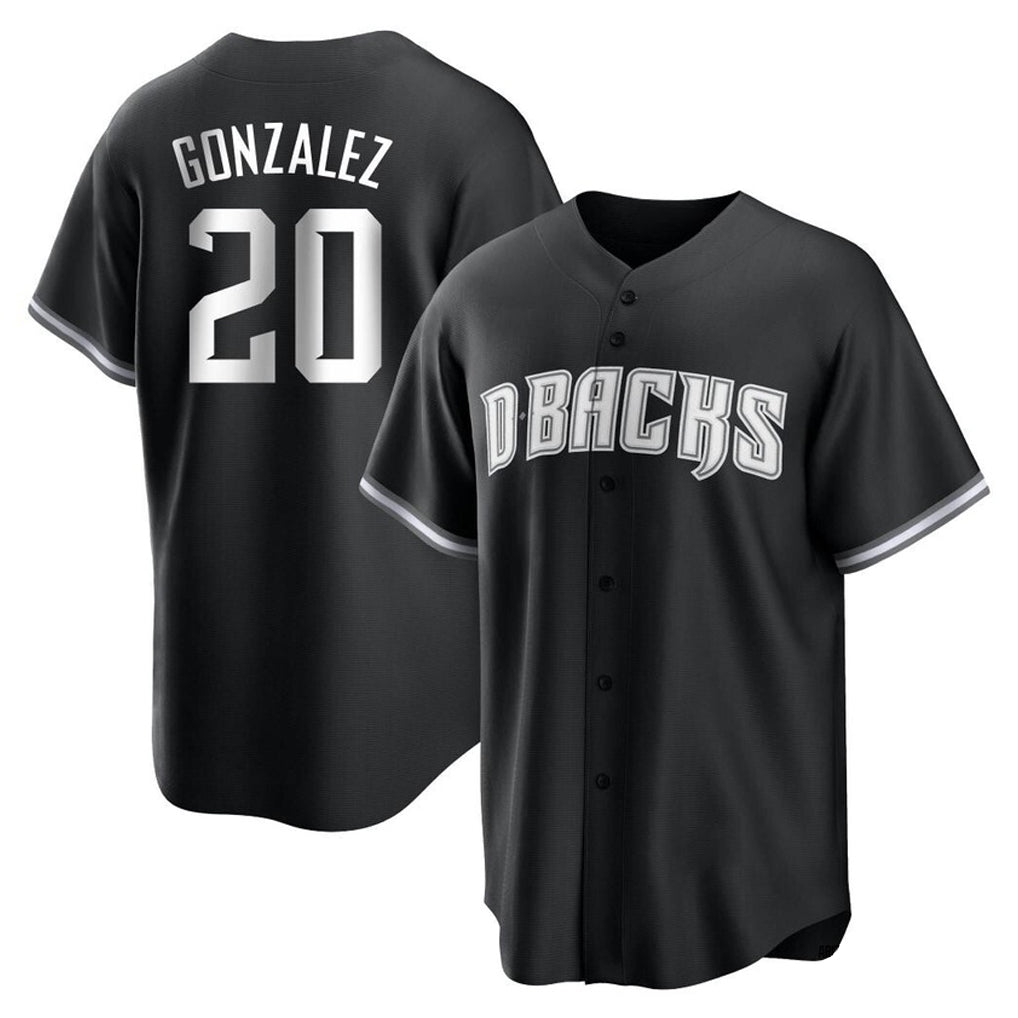 Arizona Diamondbacks #20 Luis Gonzalez Player Black Jermy Game Home Stitched Jerseys