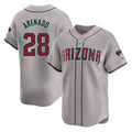 Arizona Diamondbacks #28 Nolan Arenado Player Gray Jermy Road Limited Home Game Stitched Jerseys