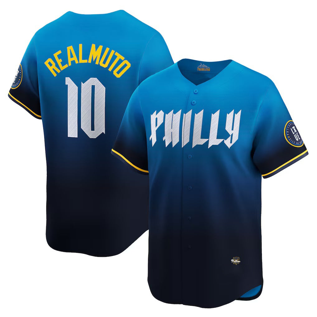 Philadelphia Phillies #10 J.T. Realmuto Blue Jermy 2024 City Connect Limited Player Jersey