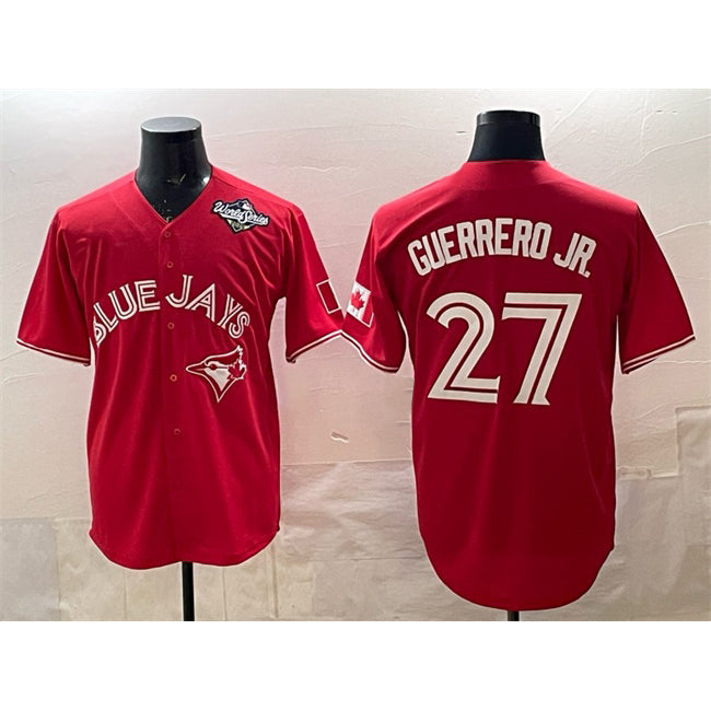 Toronto Blue Jays #27 Vladimir Guerrero Jr. Red Jermy 2025 World Series Cool Base Stitched Jersey