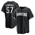 Arizona Diamondbacks #57 Eduardo Rodriguez Player Black Jermy Game Home Stitched Jerseys