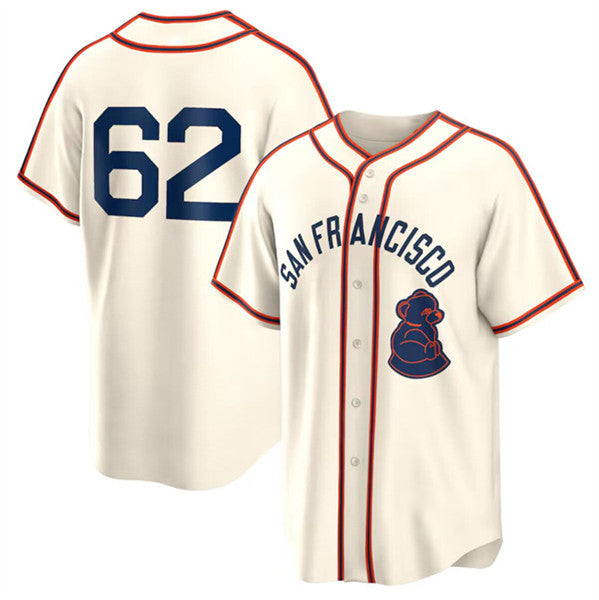 San Francisco Giants #62 Logan Webb Cream Jermy 2024 Rickwood Classic Stitched Jersey
