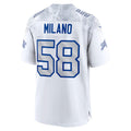 B.Bills #58 Matt Milano 2025 Rivalries Collection Game Jersey - White Jermy