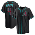 Arizona Diamondbacks #4 Ketel Marte Black Jermy Alternate Replica Jersey
