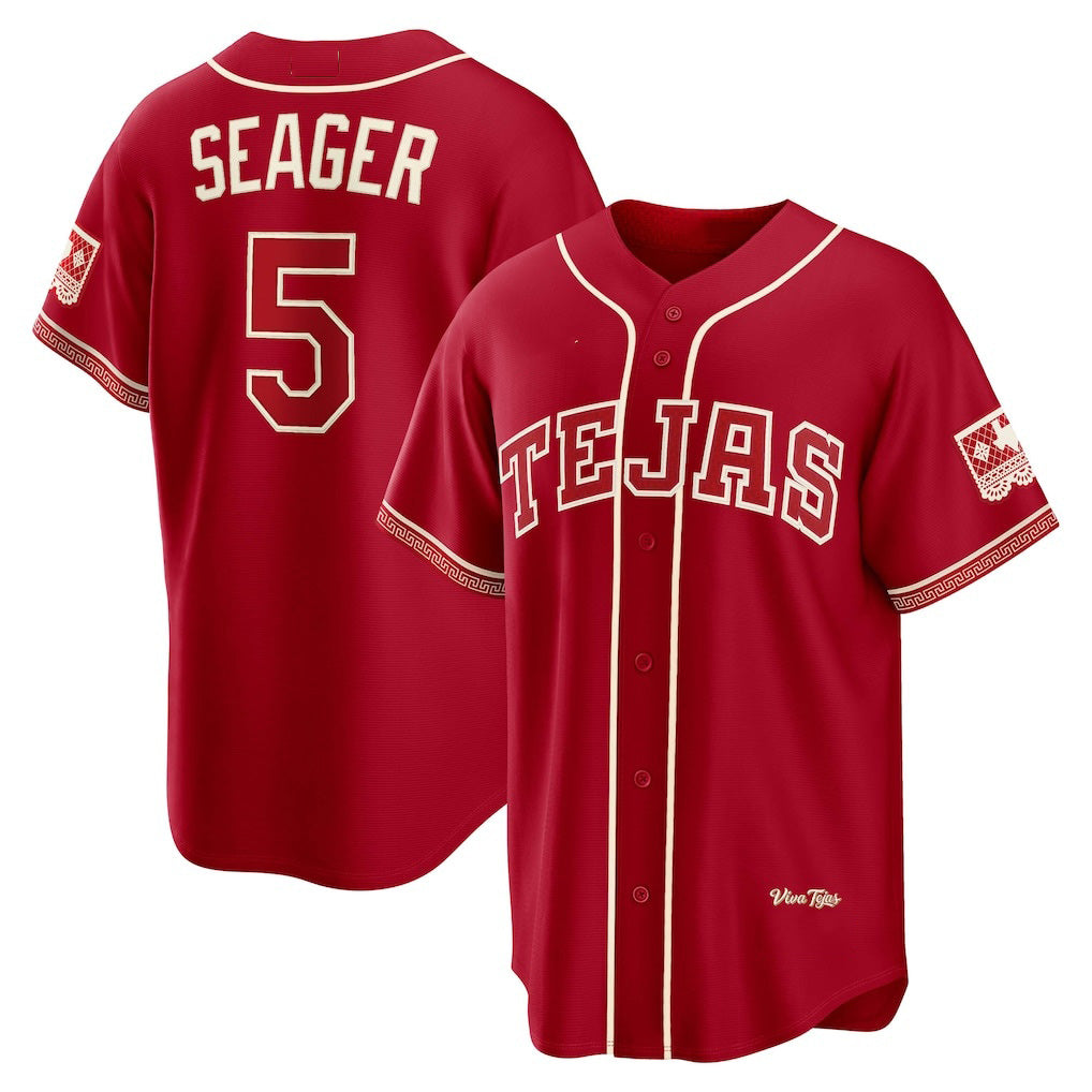 Texas Rangers #5 Corey Seager Red Jermy 2026 City Connect Stadium Jersey