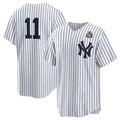 New York Yankees #11 Anthony Volpe White Jermy 2024 World Series Cool Base Stitched Jersey