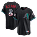 Arizona Diamondbacks #8 James McCann Player Black Jermy USA 250 Fourth of July Home Game Stitched Jerseys