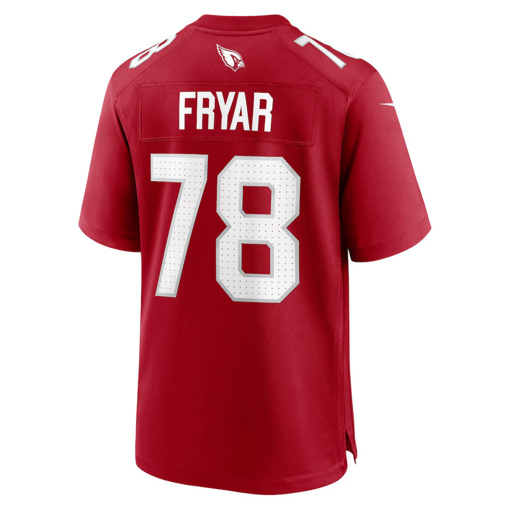 A.Cardinals #78 Josh Fryar Cardinal Jermy Team Game Jersey