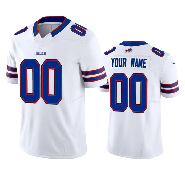 Custom B.Bills Active Player White Jermy 2023 F.U.S.E. Vapor Untouchable Limited Stitched Jersey