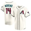 Arizona Diamondbacks #14 Gabriel Moreno Cream Jermy Home Limited Player Jersey