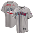 Arizona Diamondbacks #12 Lourdes Gurriel Jr Player Gray Jermy USA 250 Fourth of July Home Game Stitched Jerseys