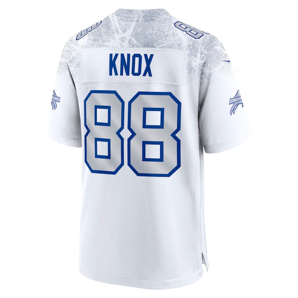 B.Bills #88 Dawson Knox White Jermy 2025 Rivalries Collection Game Jersey
