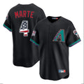 Arizona Diamondbacks #4 Ketel Marte Player Black Jermy USA 250 Fourth of July Home Game Stitched Jerseys
