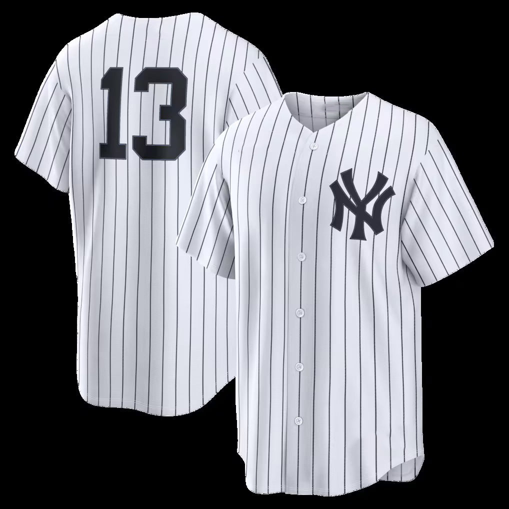 New York Yankees #13 Jazz Chisholm Jr. White Jermy Home Replica Jersey