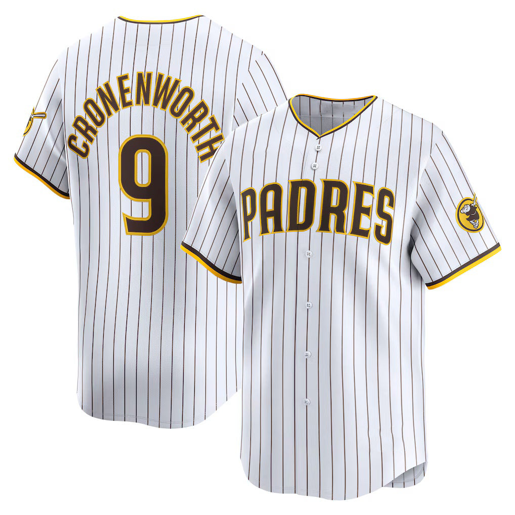San Diego Padres #9 Jake Cronenworth White Jermy Home Limited Player Jersey
