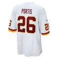 W.Football Team #26 Clinton Portis White Jermy Retired Player Game Jersey