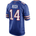 B.Bills #14 Frank Reich Royal Jermy Game Retired Player Jersey