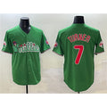 Philadelphia Phillies #7 Trea Turner Green Jermy Phanatic Limited Stitched Jersey