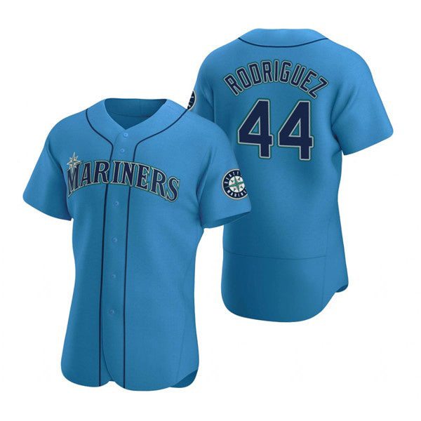 Seattle Mariners #44 Julio Rodr¨ªguez Royal Jermy Flex Base Stitched Jersey