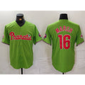 Philadelphia Phillies #16 Brandon Marsh Green Jermy With Patch Stitched Cool Base Jersey