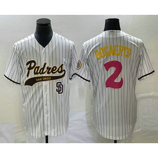 San Diego Padres #2 Xander Bogaerts White Jermy NEW 2023 City Connect Cool Base Stitched Jersey 2