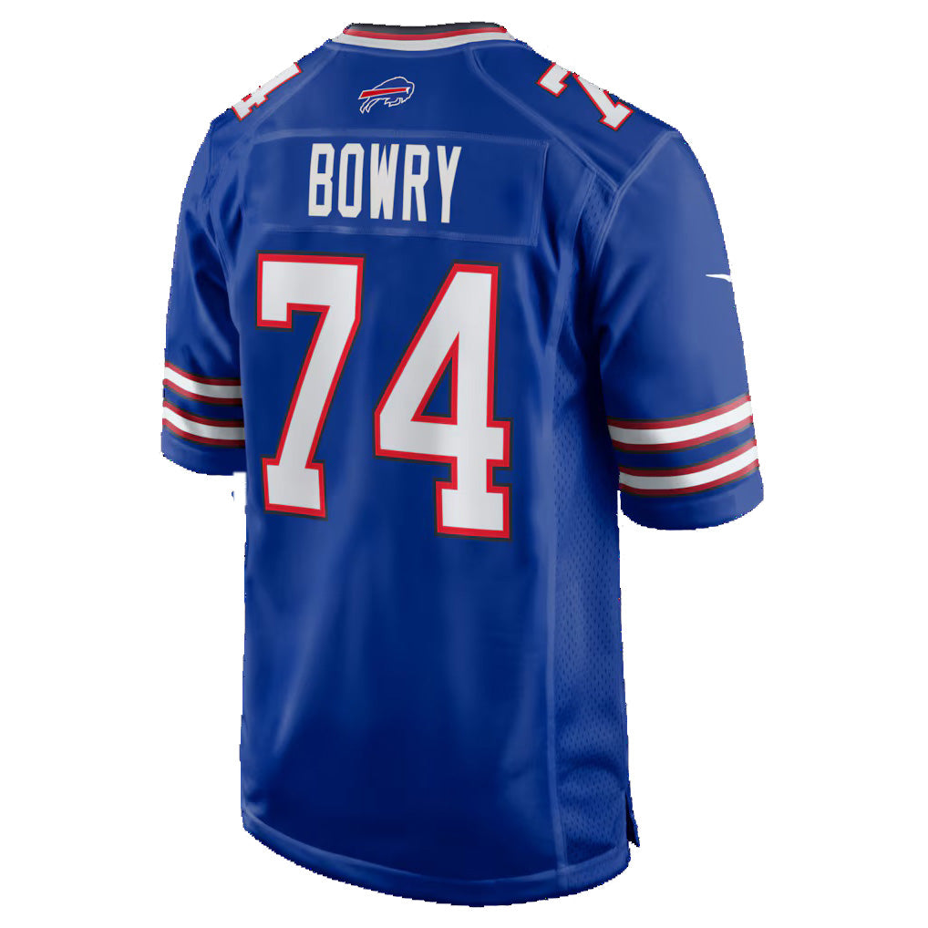 B.Bills #74 Jude Bowry Royal Jermy Team Game Jersey