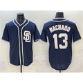 San Diego Padres #13 Manny Machado Navy Jermy Cool Base Stitched Jersey