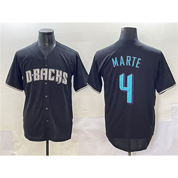 Arizona Diamondbacks #4 Ketel Marte Black Jermy Stitched Jersey
