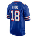 B.Bills #18 Brandin Cooks Royal Jermy Team Game Jersey